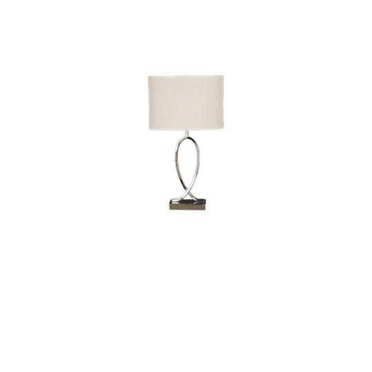 Aneta Lighting Posh bordslampa krom komplett med vit skärm