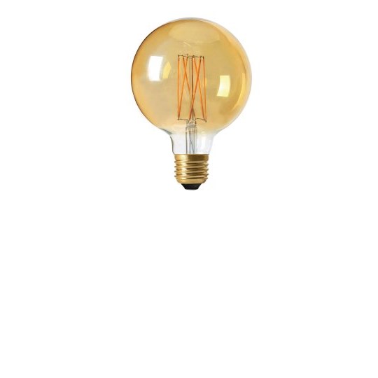 Pr Home Globlampa Led Elect Filament 95Mm 2,5W E27 Gold Dimbar