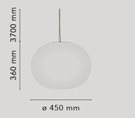 Flos Glo-Ball S2 Taklampa 45Cm
