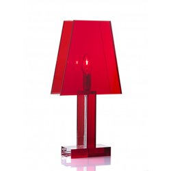 Röd bordslampa