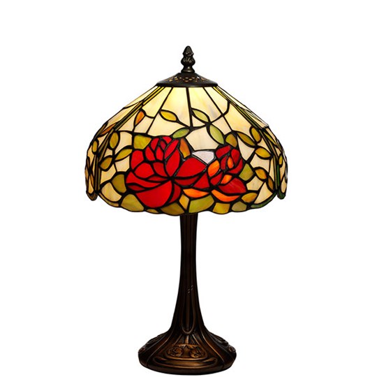 Nostalgia Design Rosor B17-25 Bordslampa Tiffany 25Cm