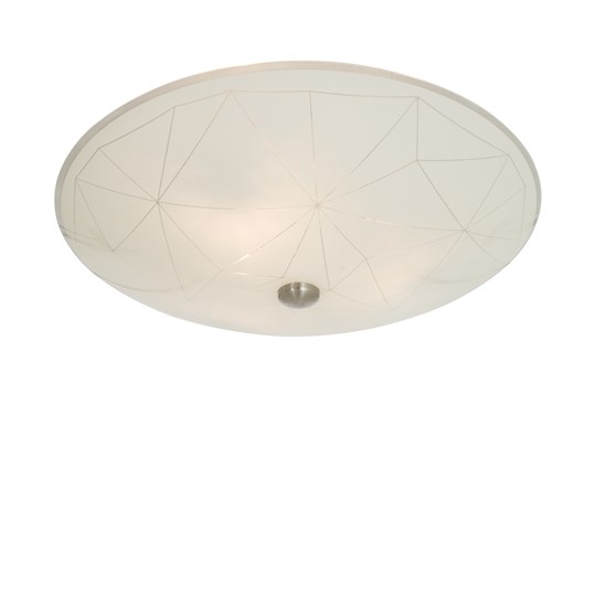 Aneta Lighting Sektor Plafond Blankvit/Stål
