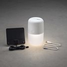 Konstsmide Assisi Bordslampa Solcellslampa/USB LED Vit/Vit