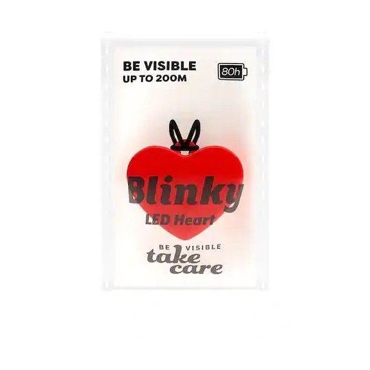 Save Lives Now Blinky Led Heart Red