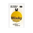 Save Lives Now Blinky Led Smiley Yellow