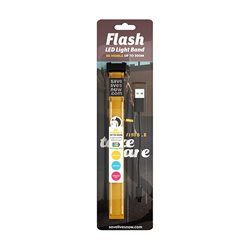 Save Lives Now Flash Led Light Band 1-Pack Yellow Rechargeable