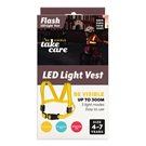 Save Lives Now Flash Led Light Vest 4-7 Yellow