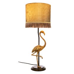 Aneta Lighting Flamingo Bordslampa Svartguld/Guld Inkl Skärm