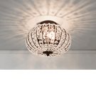Aneta Lighting EDDA plafond, svart/klar