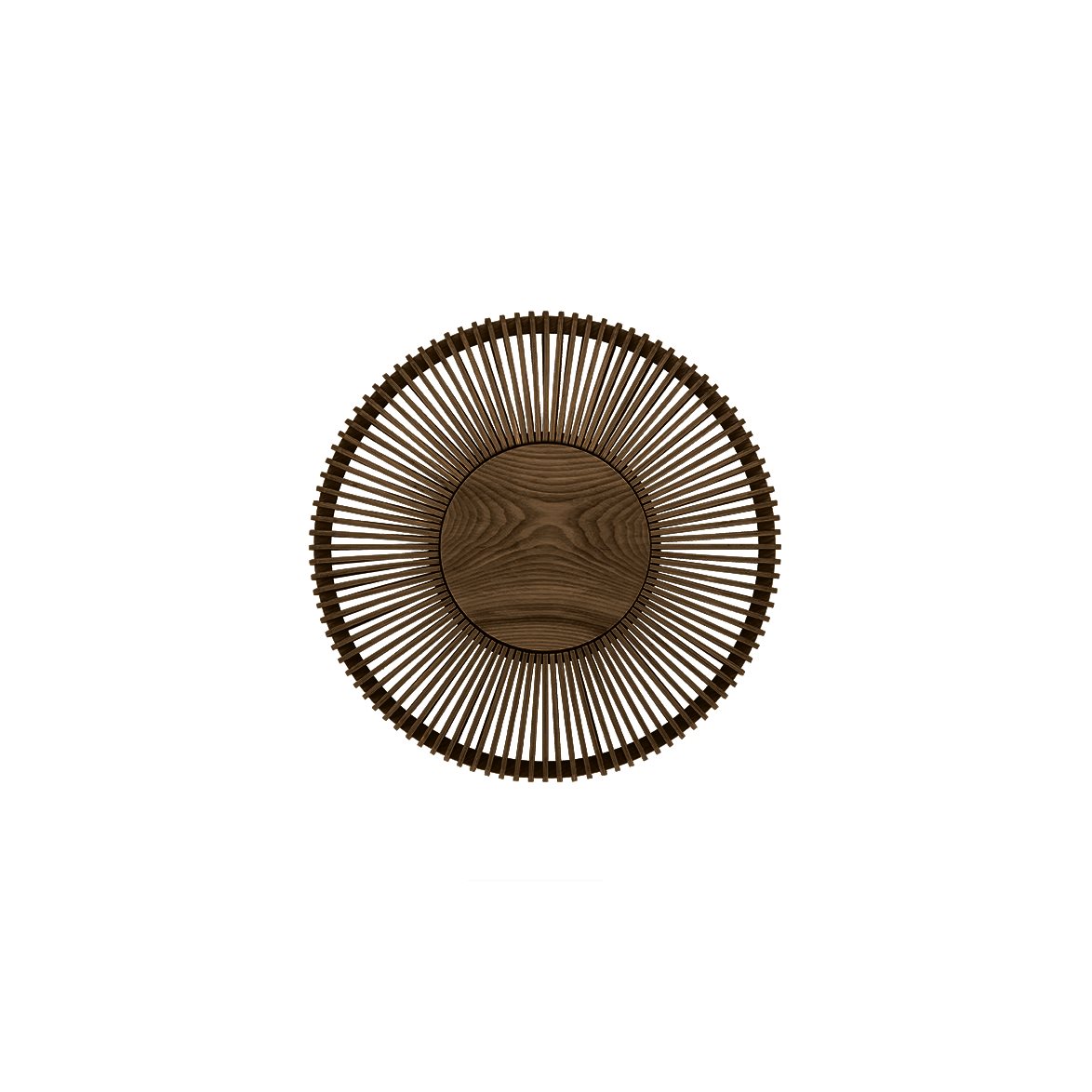 Clava Up vägglampa, mörk ek Ø49