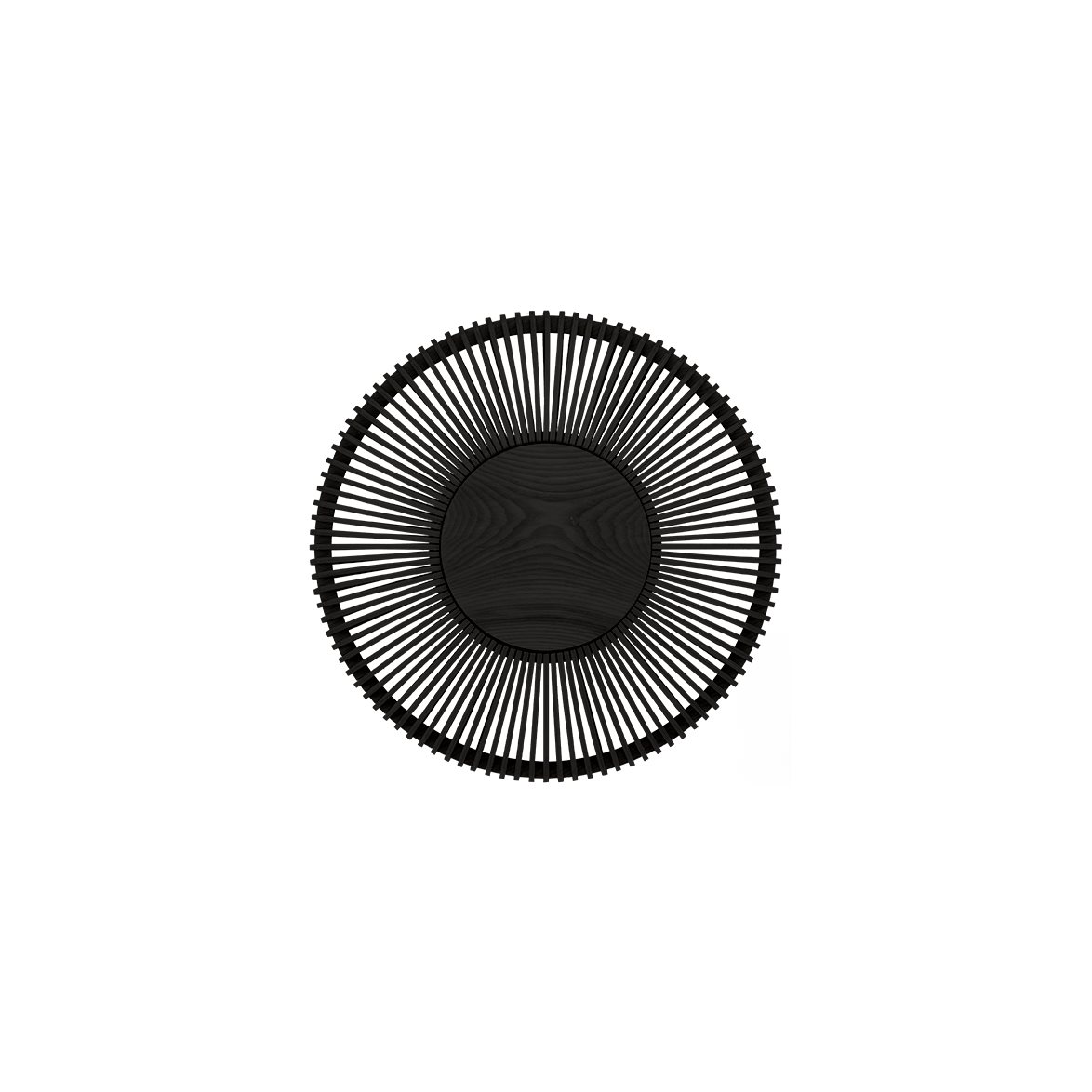 Clava Up vägglampa, svart ek Ø49