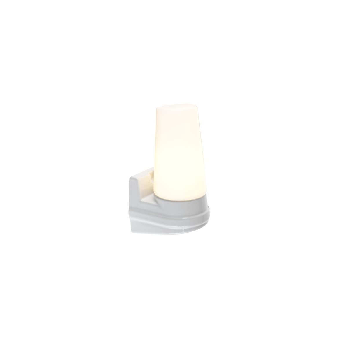 Bernadotte 1 vägglampa, vit