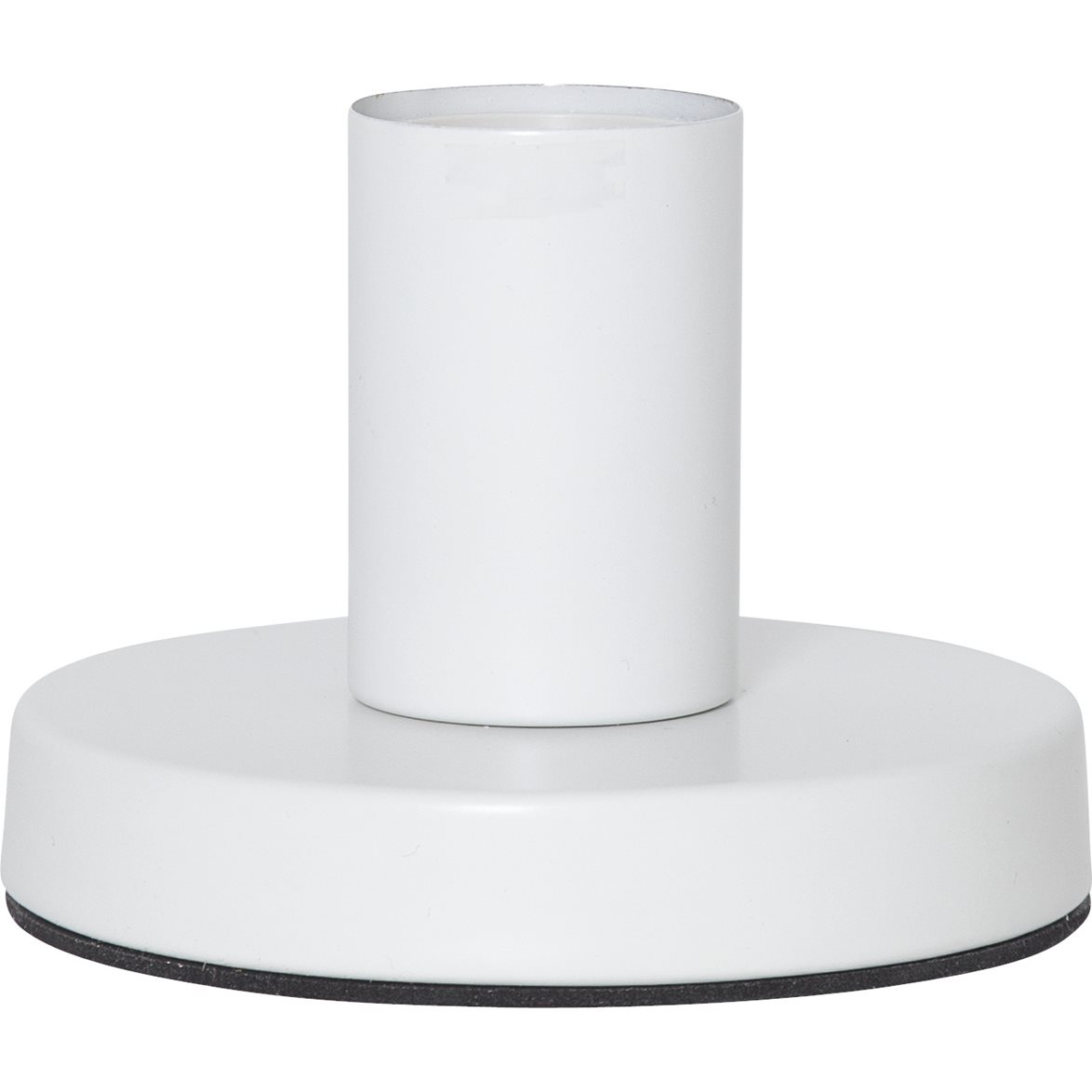 Lampfot E27 Glans Vit 8cm