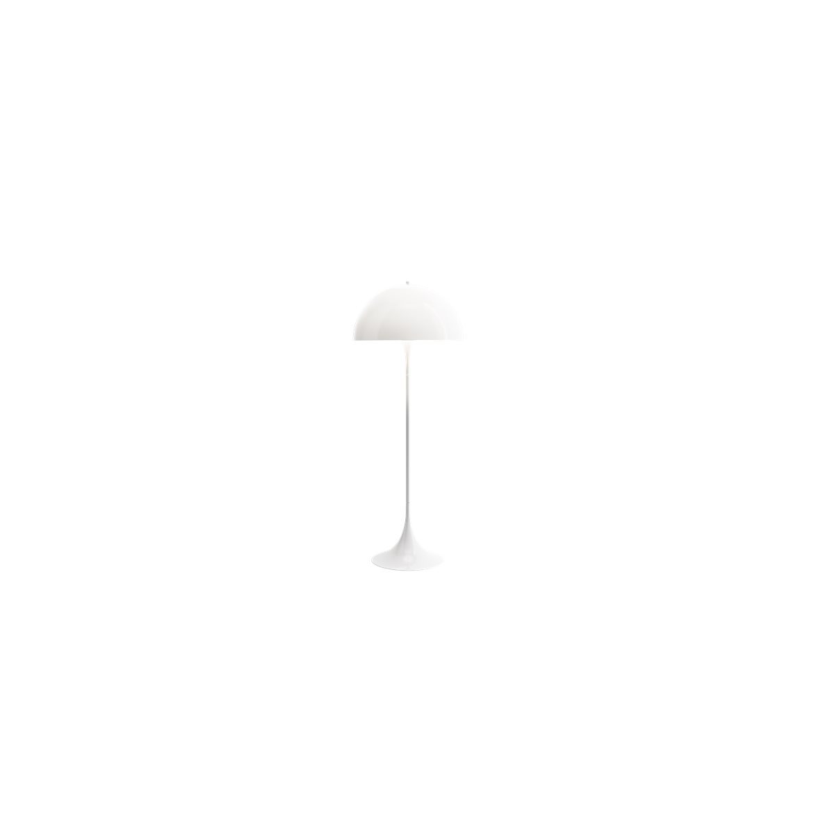 Panthella golvlampa, vit 130,5cm