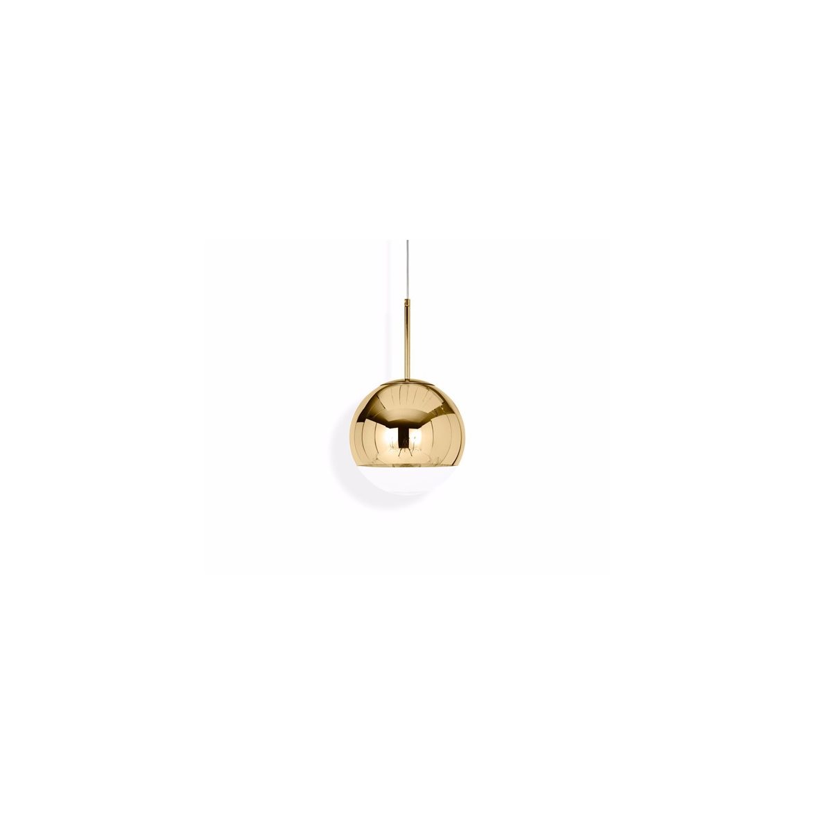 Mirror Ball 25 pendel, guld 25cm