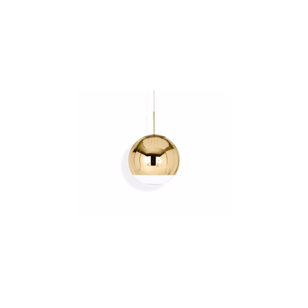 Mirror Ball 40 pendel, guld 50cm