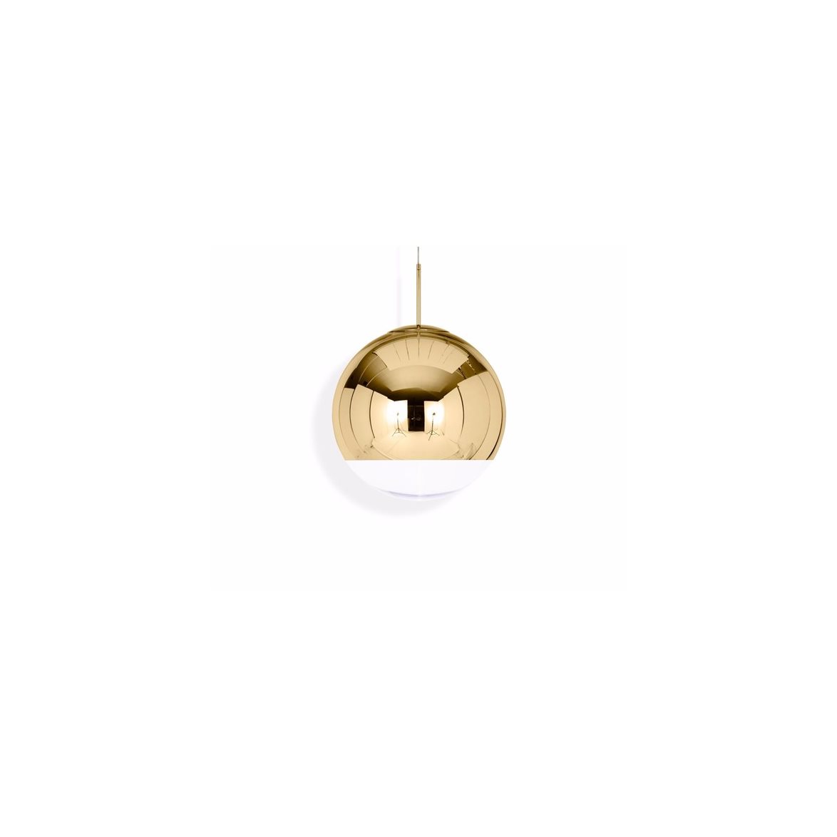 Mirror Ball 50 pendel, guld 50cm