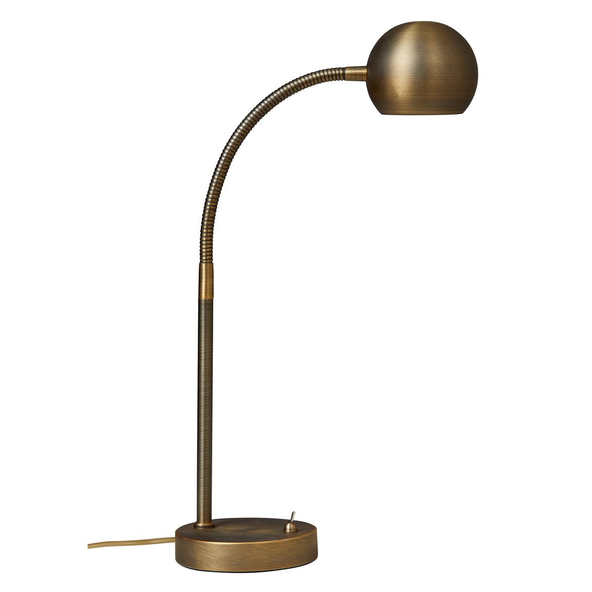 Fladen bordslampa, oxid