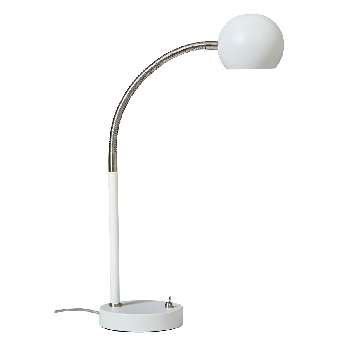 Fladen bordslampa, vit