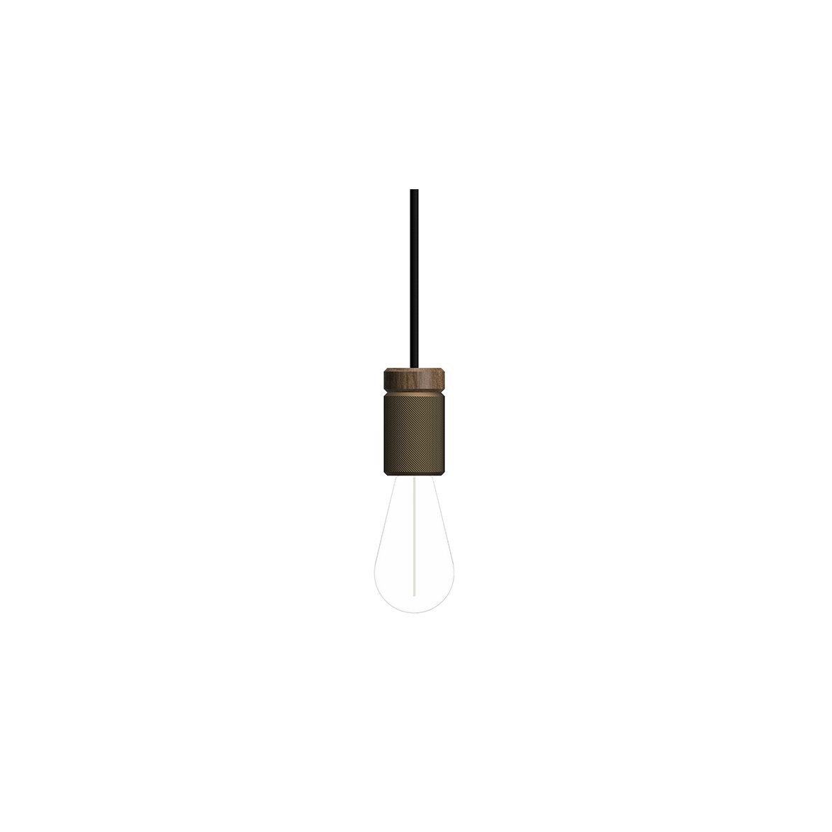 Holder Pendel E27 Brons