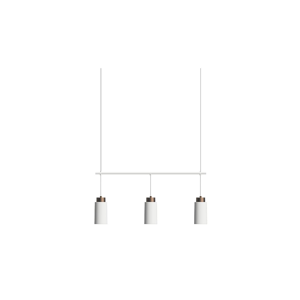 Edge pendel Trio Vit