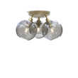Gloria plafond, Ø33 mässing/rökfärgat glas