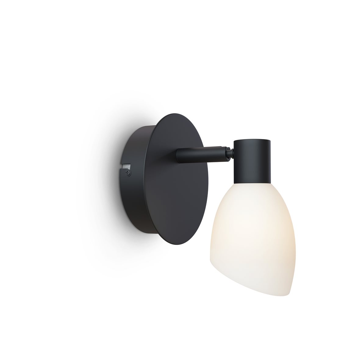 Cut vägglampa (1) svart G9