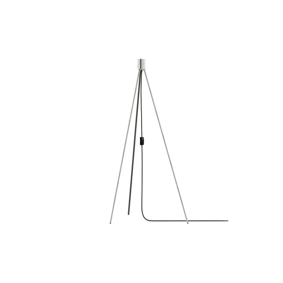 Floor tripod brushed steel 109 cm
