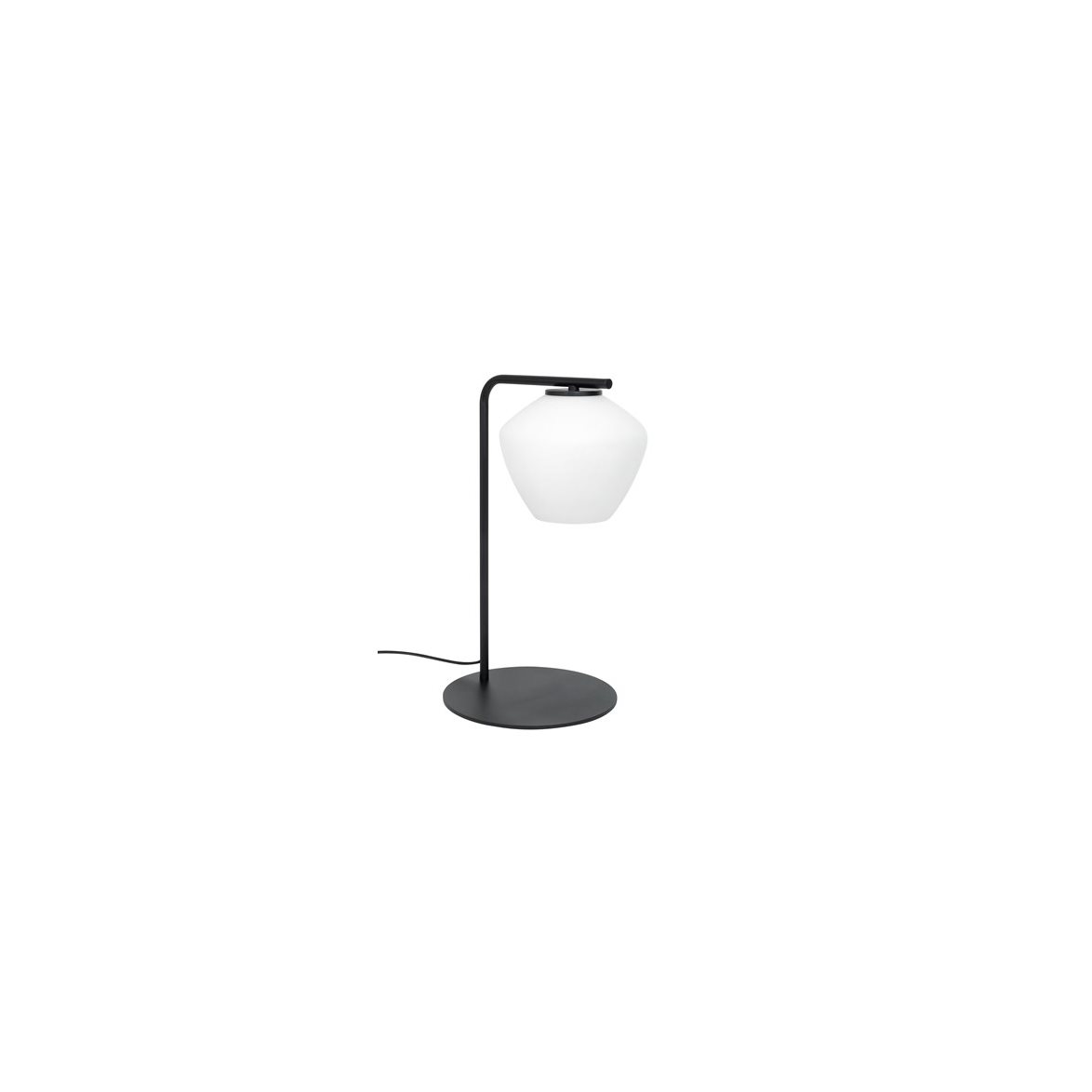 DK bordslampa, svart/opal 46cm