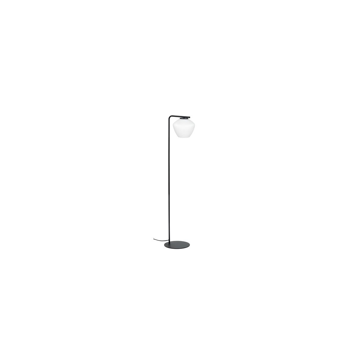 DK golvlampa, svart/opal 130cm