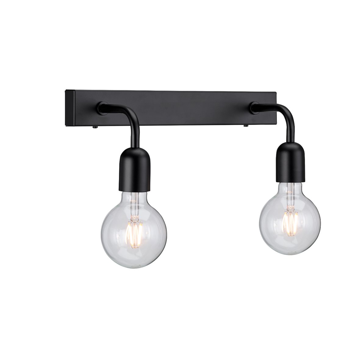 Regal vägglampa 2 IP44  mattsvart E27