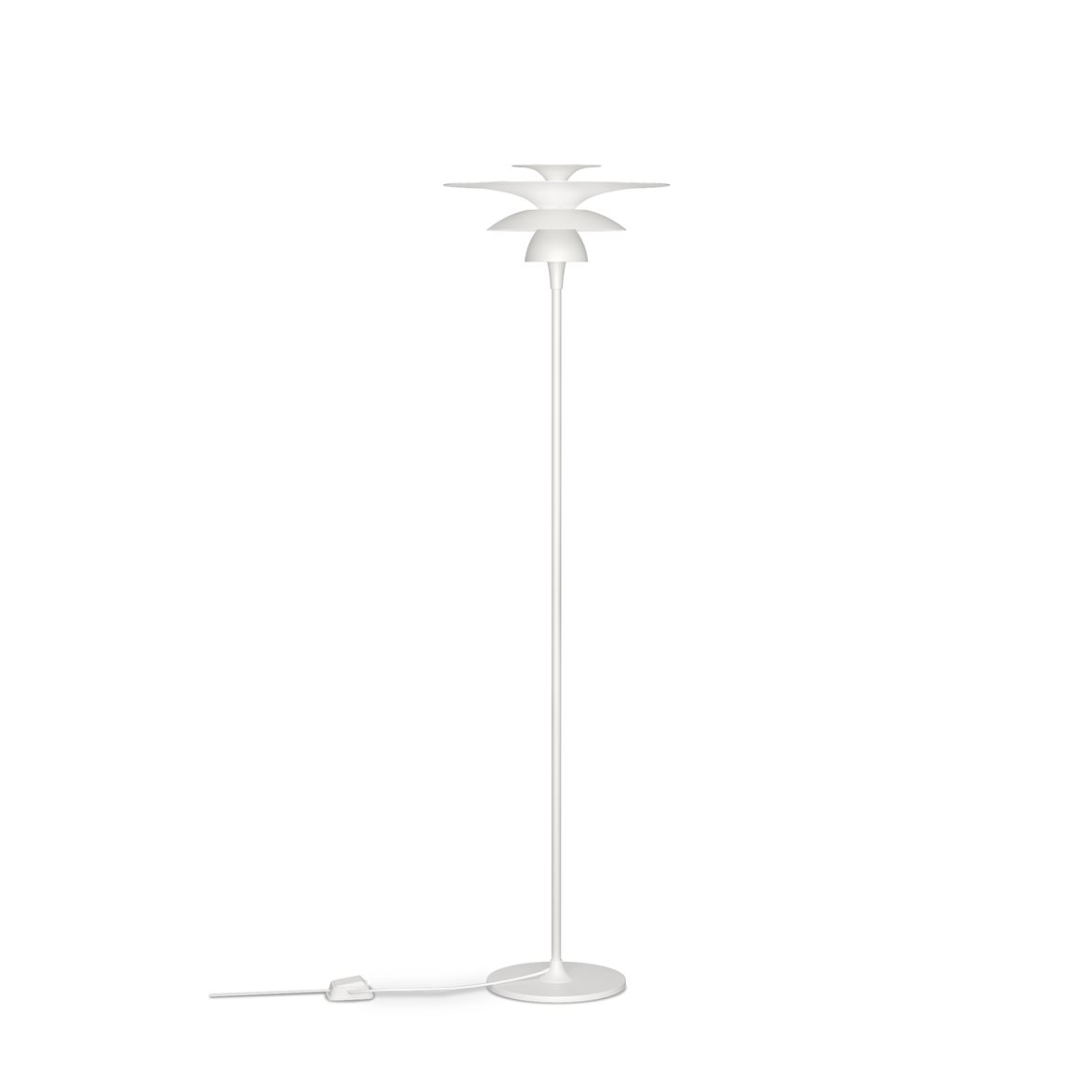 Belid Picasso golvlampa flat vit