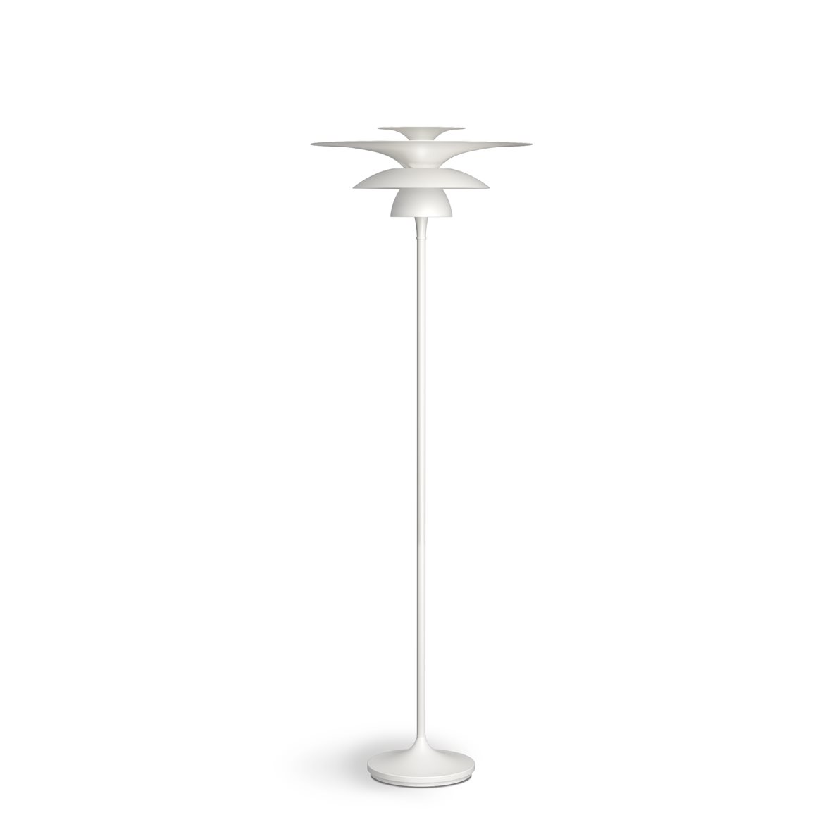 Belid Picasso golvlampa flat vit | Inomhusbelysning - Golvlampor - Golvlampor Interiör | Lampspecialisterna