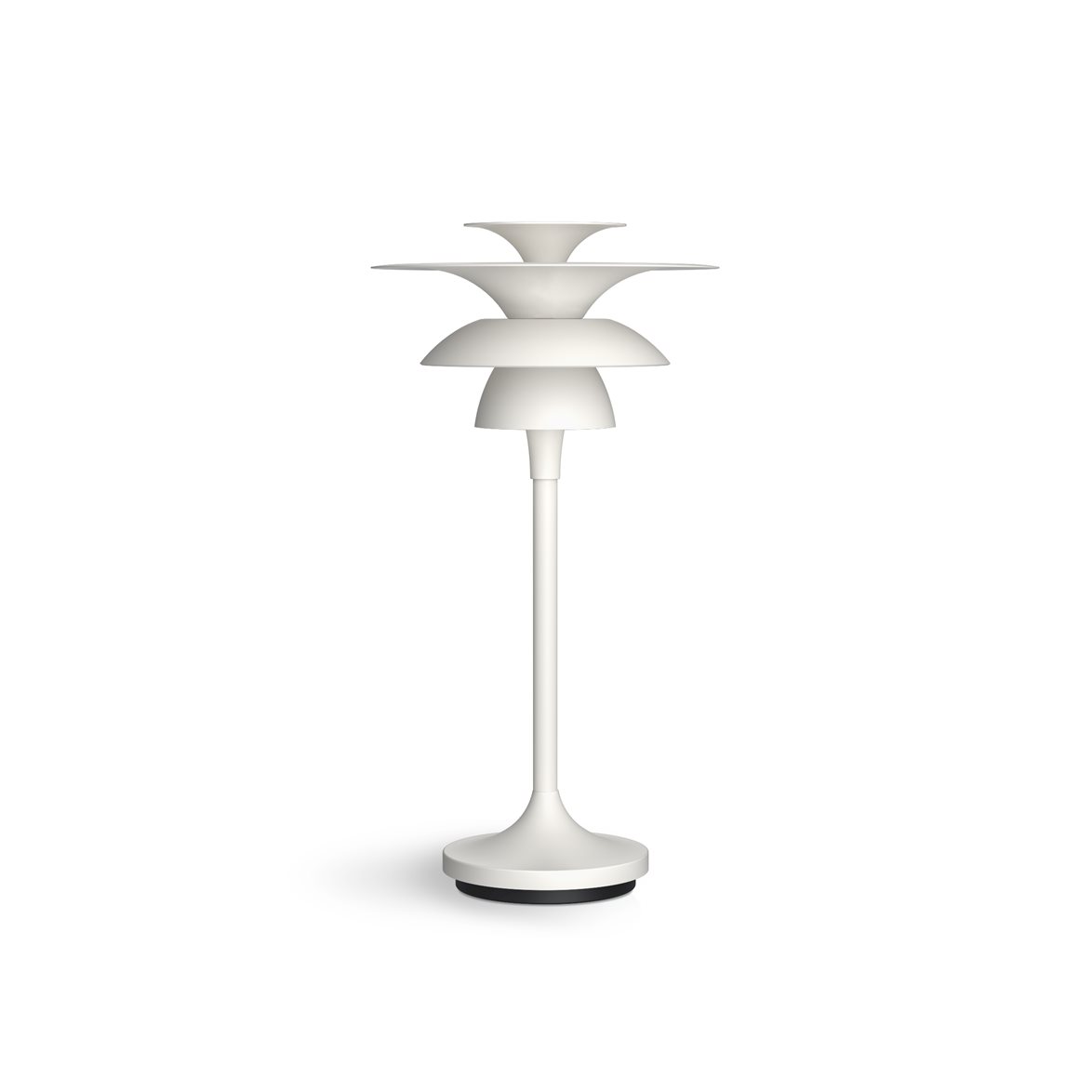 Belid Picasso bordslampa flat vit G4