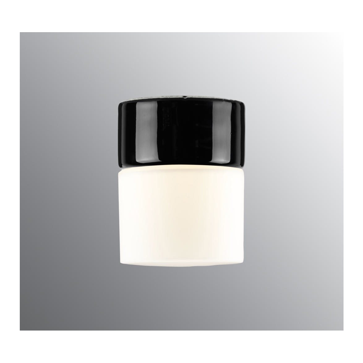 Opus plafond 100/125, svart/opal