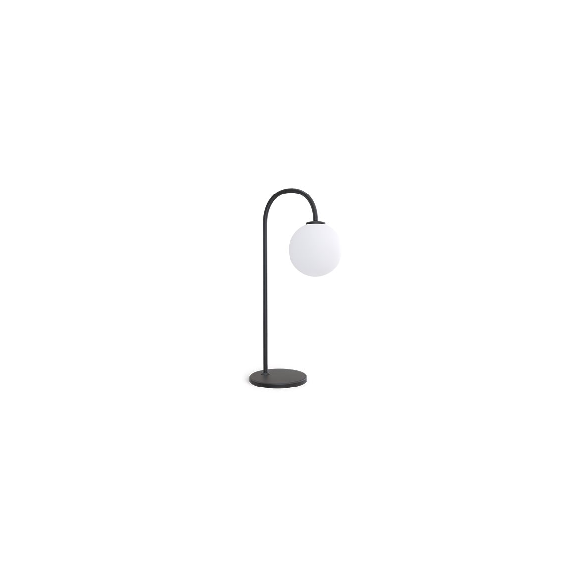 Ballon bordslampa svart G9