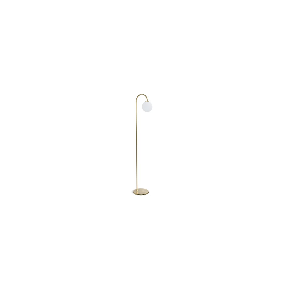 Ballon golvlampa mässing G9