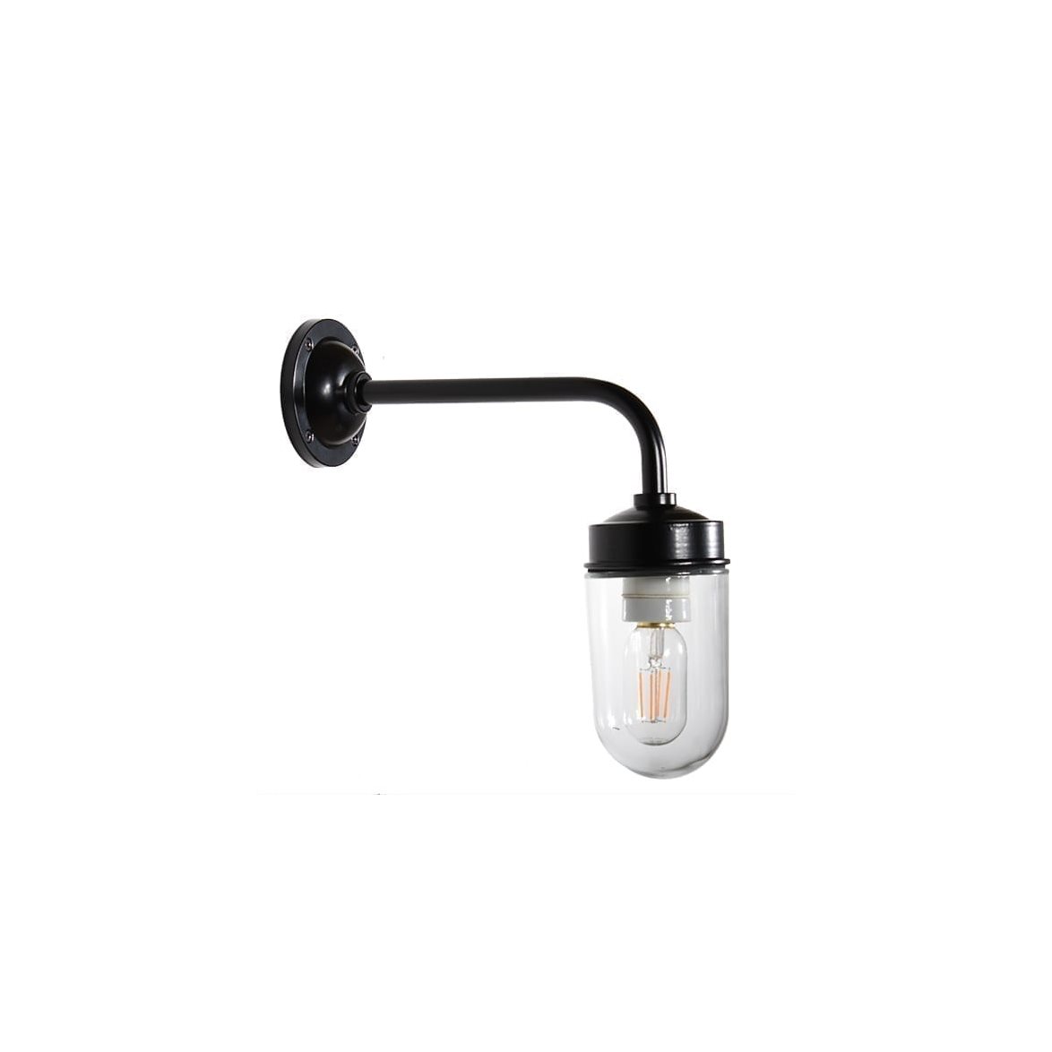Gårdslampa Funkis, svart