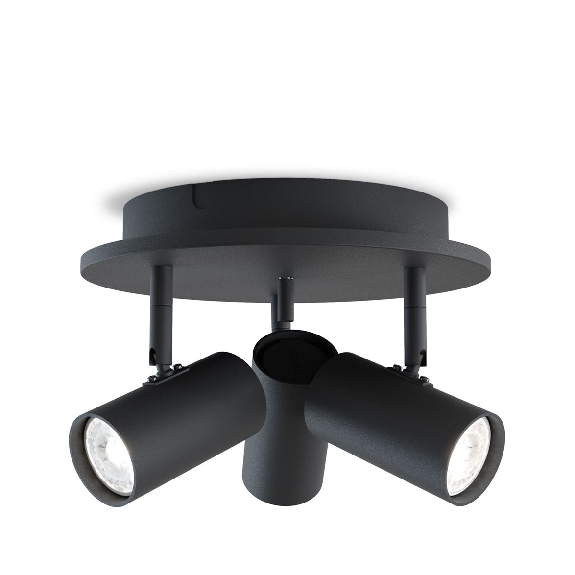 Belid Tyson 3-spot black structure GU10 | Inomhusbelysning - Spotlights tak | Lampspecialisterna