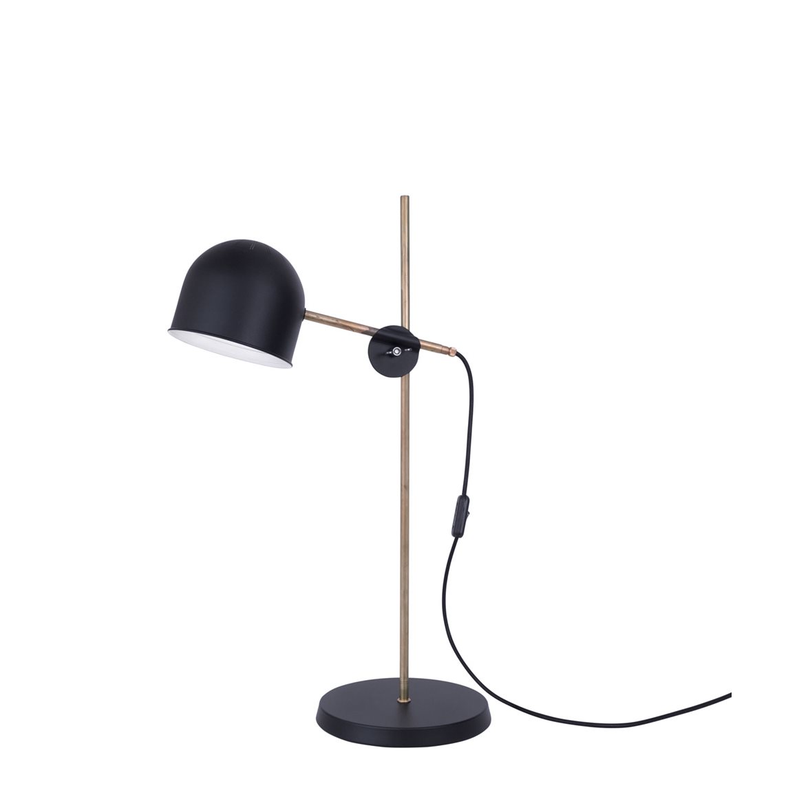 KH#2 bordslampa, mattsvart/råmässing 58cm