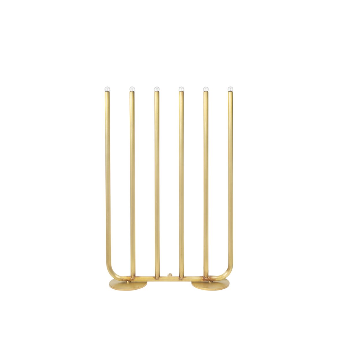 December 6 ljusstake, mässing glans 50 cm