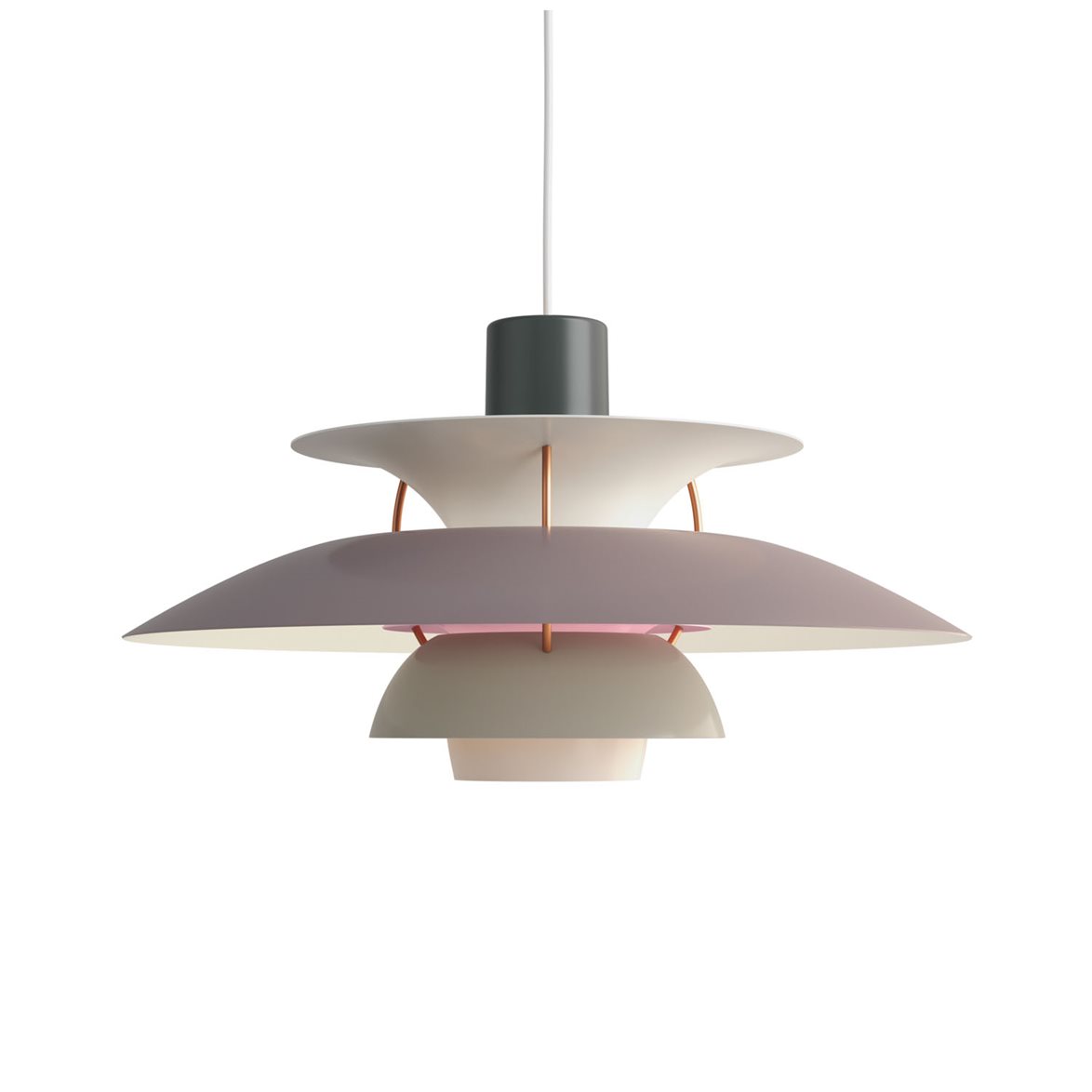 PH 5 pendel, hues of grey 50cm
