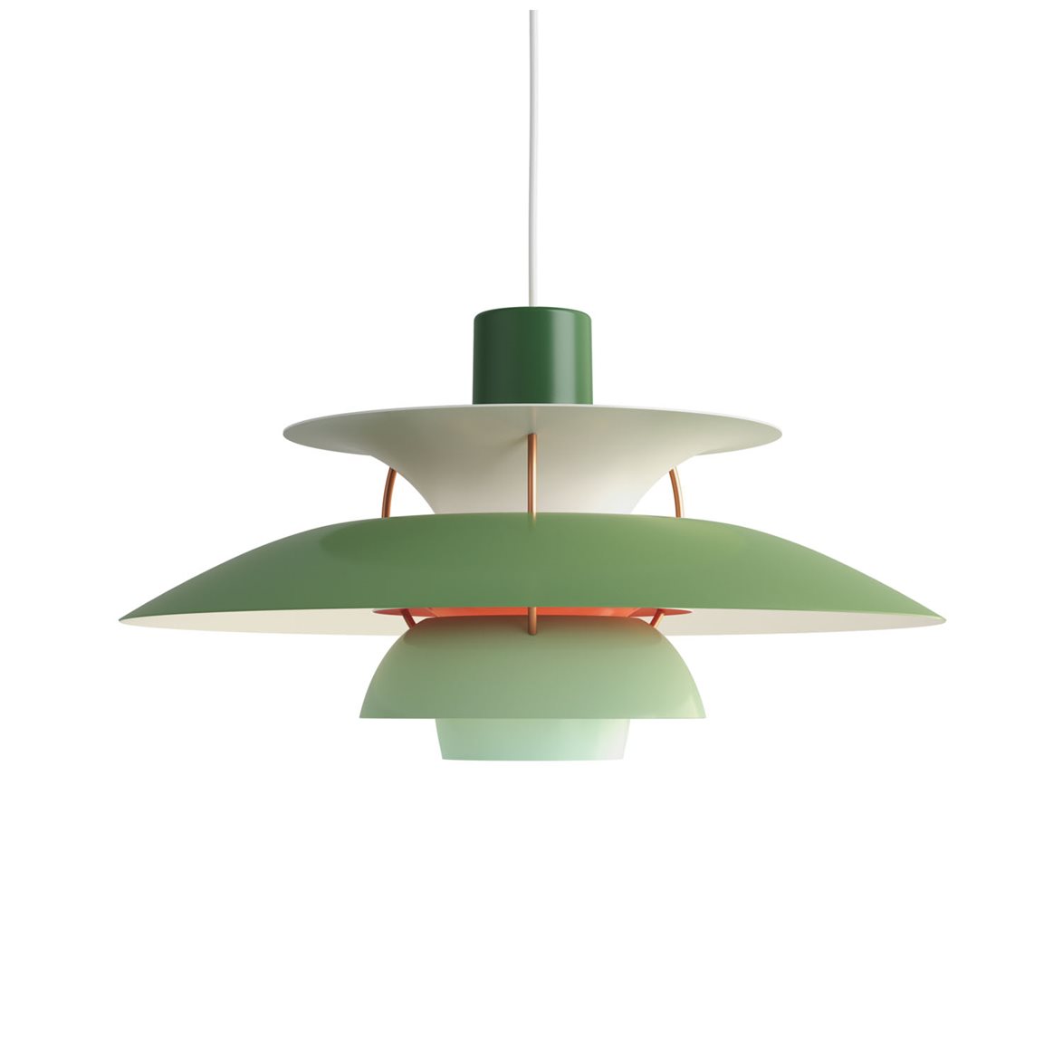 PH 5 pendel, hues of green 50cm