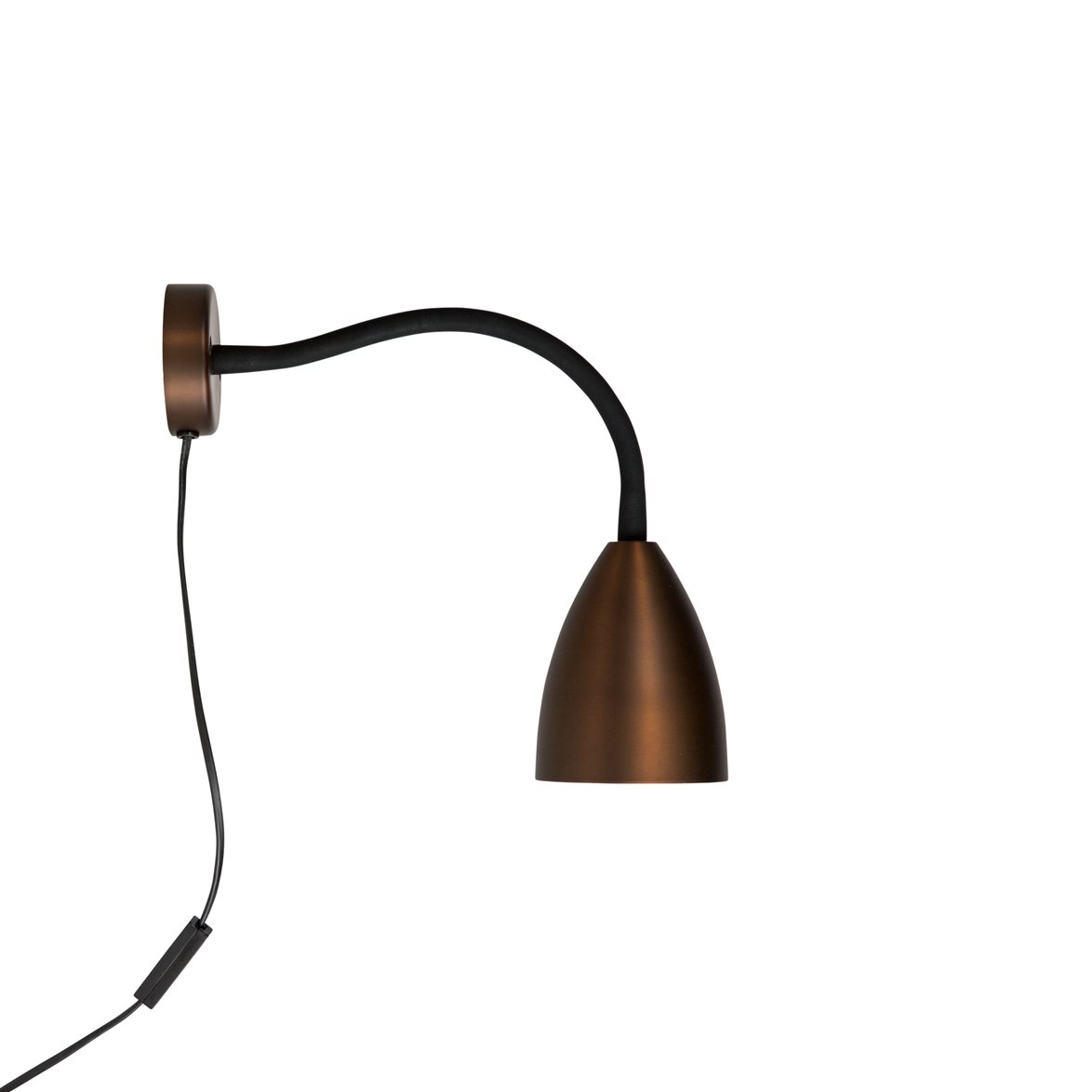 Trotsig vägglampa, oxid 35cm