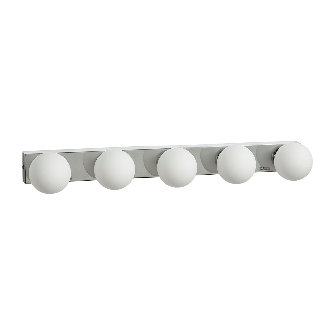 Sandhamn 5 vägglampa, krom 59,5cm