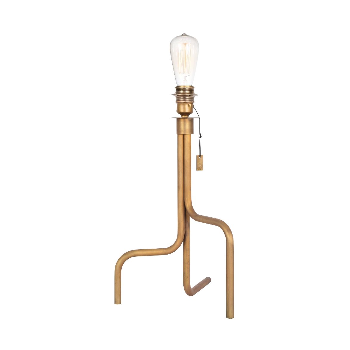 Strapatz bordslampa, råmässing 49cm