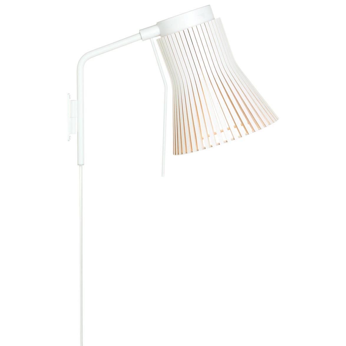 Petite vägglampa, vit 37cm
