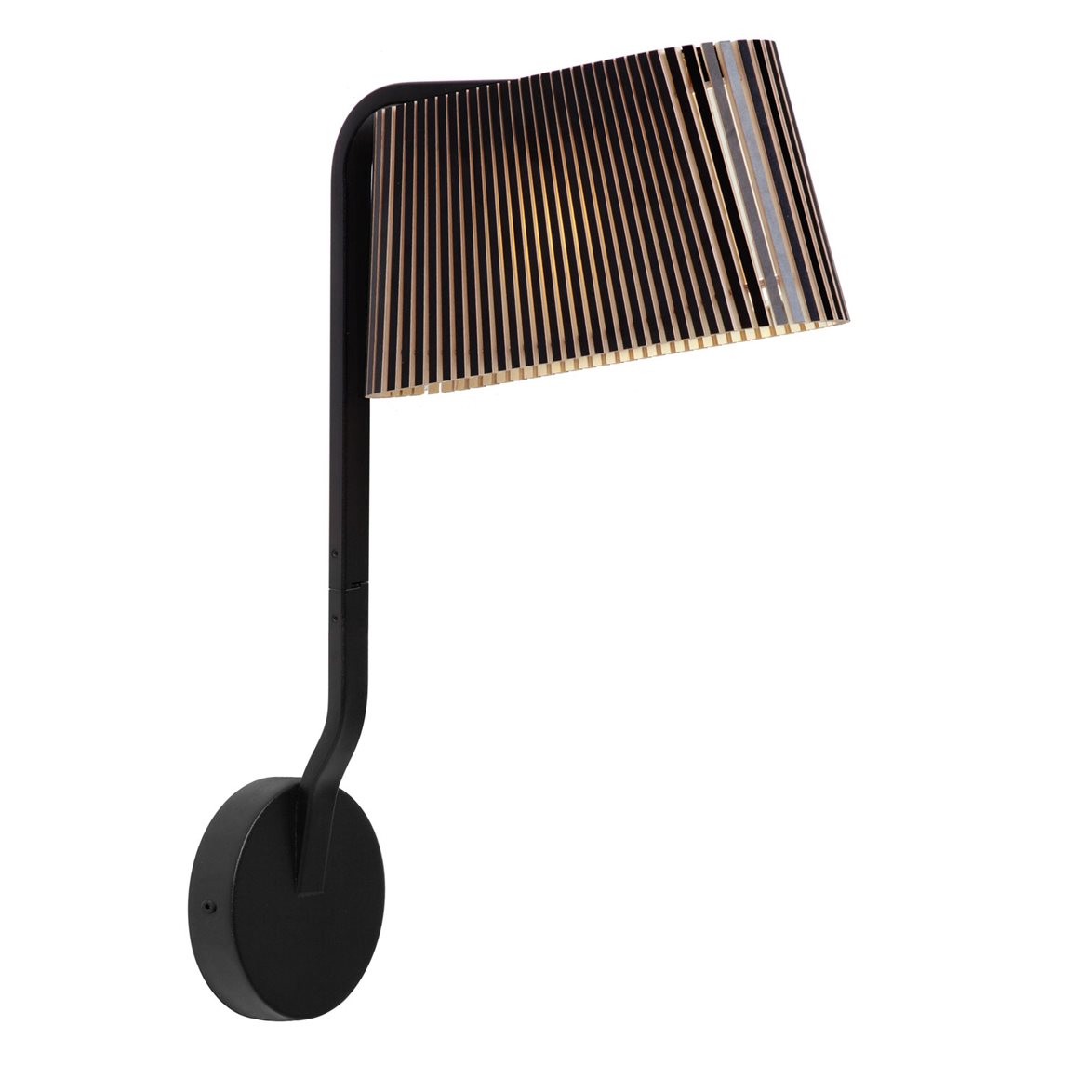 Owalo 7030 vägglampa, svart 33cm