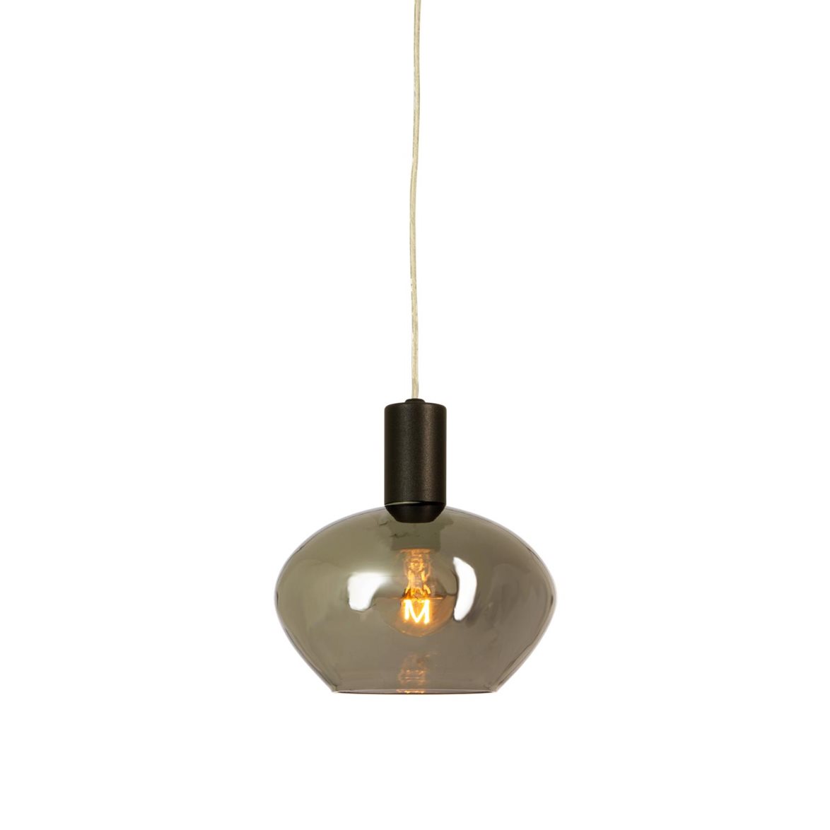 BELL fönsterlampa, svart/rök