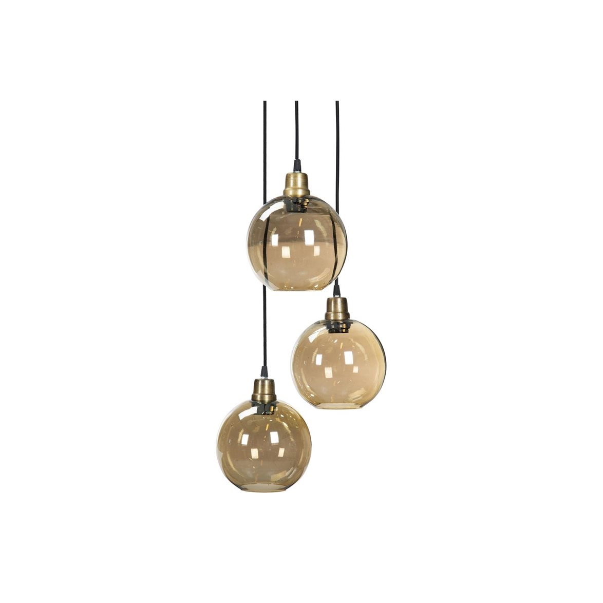 Taklampa Glasklot Champagne
